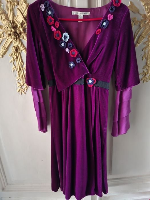 Женское Diane von Furstenberg Платье Фиолетовое