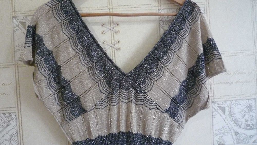 Женский Orsay Платье Золотой Люрекс 38