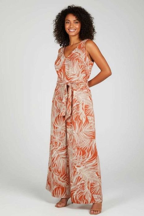 Femme Combinaison Orange Lin 42