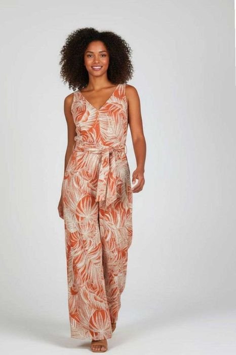 Femme Combinaison Orange Lin 42