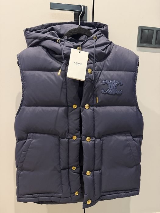 Femme Celine Gilet Beige Duvet 36