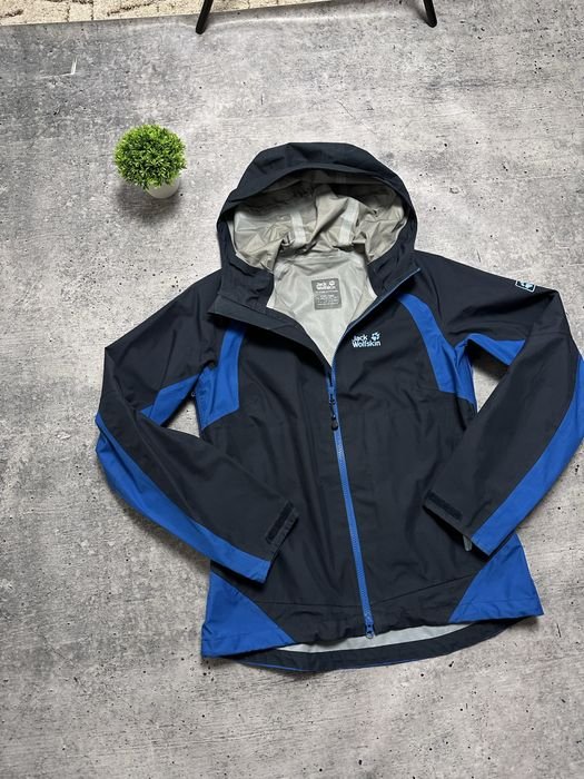 Женская Jack Wolfskin Куртка Дождевик Чёрная M