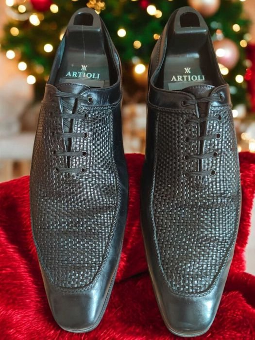 Мужские Artioli Туфли Дерби Чёрные 9