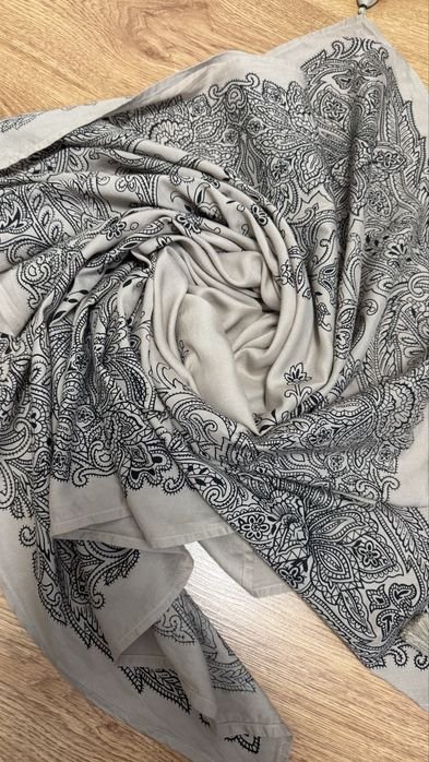 Unisex Maison Scotch Sciarpa Beige-Nero Viscosa