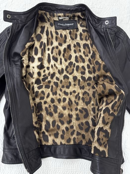 Women Dolce & Gabbana Leather Jacket Black