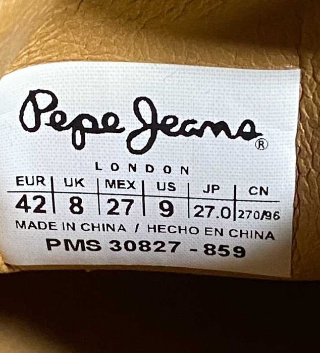 Мужские Pepe Jeans Лоферы Коричневый Замша 42