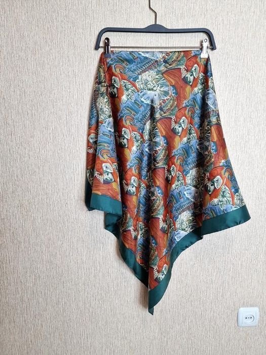 Unisex Laura Biagiotti Schal Vintage Seide 88x88