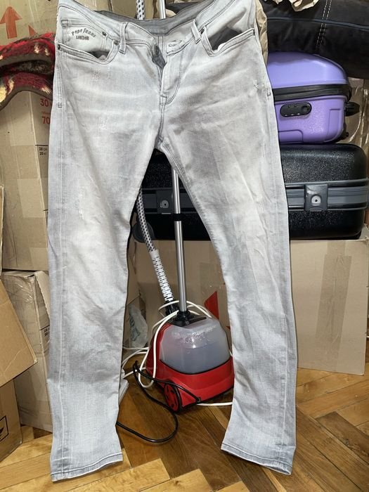 Мужской Pepe Jeans London Джинсы Серый Деним 34/32