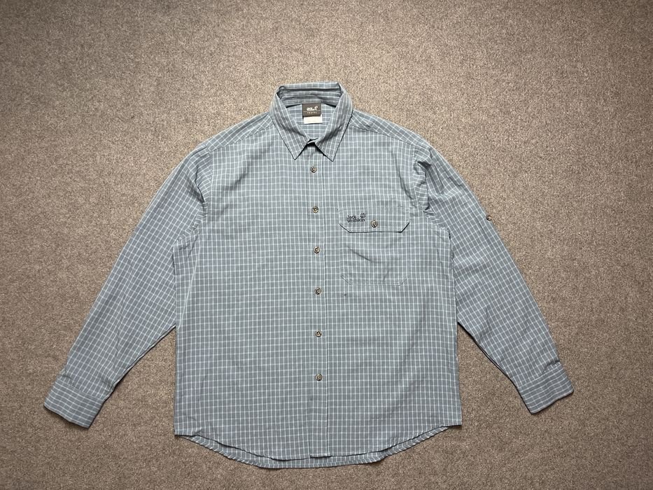 Мужской Jack Wolfskin Сорочка Тёмно-синий  L