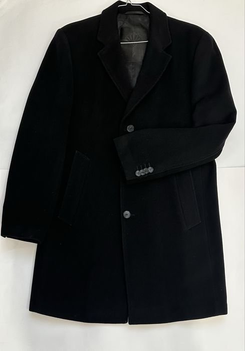 Herren Joop Mantel Schwarz Wolle 40