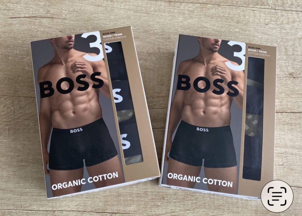 Мужской Hugo Boss Трусы черные Хлопок 40