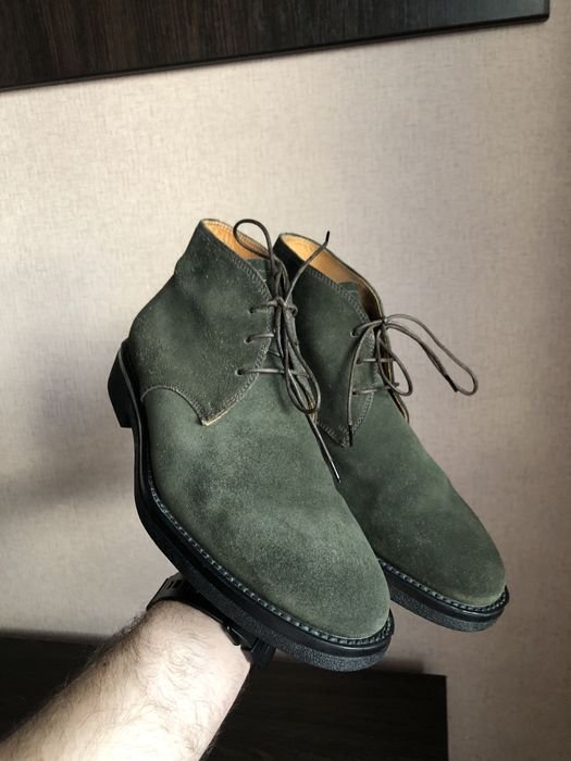 Uomo Barrett Stivali Verde 41-41.5