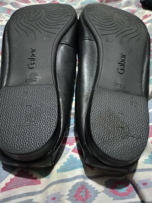 Женские Туфли-човники Чёрные Кожа 41.5