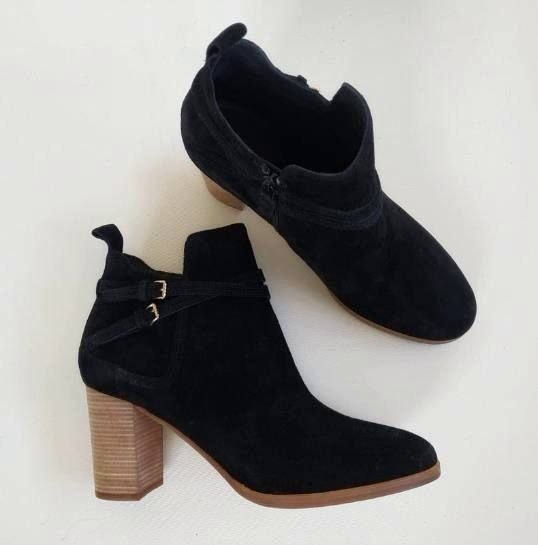 Женские Cole Haan Ботильоны Чёрные Замша 40.5