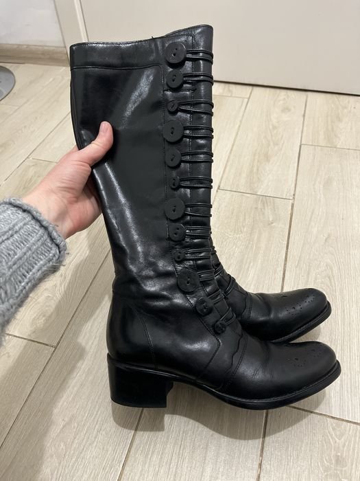 Donna Dune London Stivali Alti Neri Pelle 39