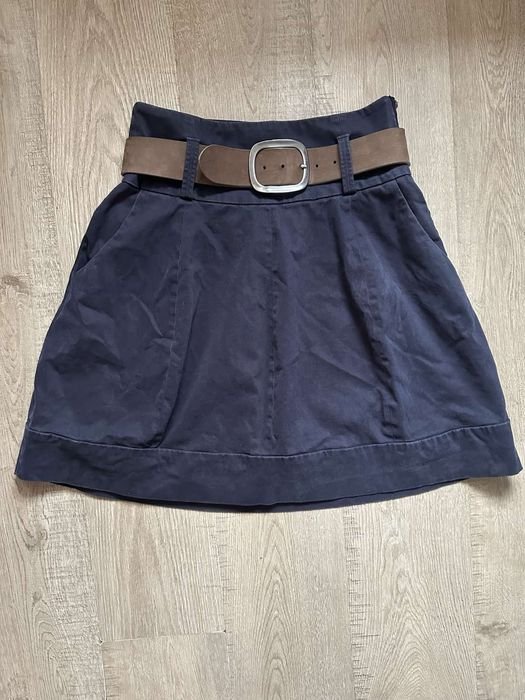 Femme Peserico Jupe Bleu Marine 36