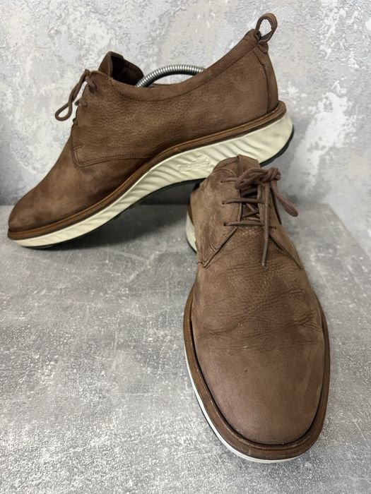 Men ECCO Boots Brown Leather 46