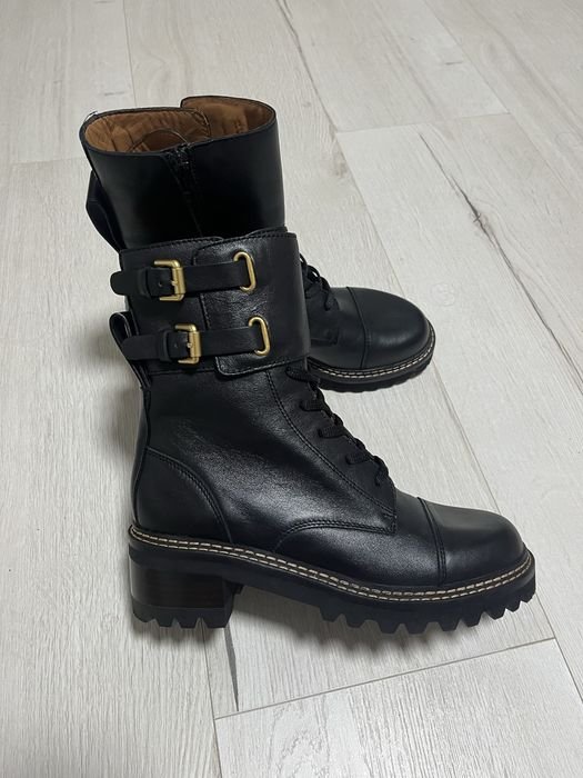 Uomo See by Chloé Stivali Neri Pelle 39