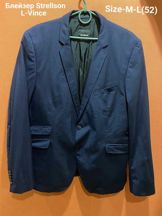 Men Strellson Blazer Navy Wool 52