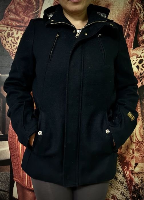 Women G-Star Raw Coat Navy Wool 36