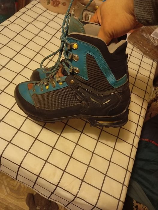 Uomo Salomon Stivali Neri Pelle 40