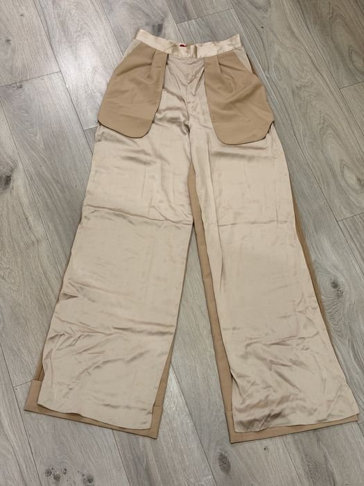 Women Frolov Trousers Beige 36