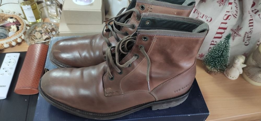 Мужской Ted Baker Ботинки Коричневый Кожа 42