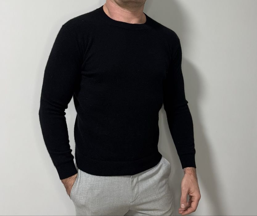 Мужской Falconeri Светр Чёрный Кашемир S/M