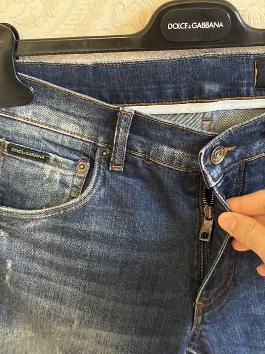 Uomo Dolce Gabbana Jeans Blu Navy Denim 30