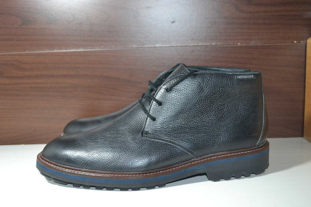 Homme Mephisto Bottes Noires Cuir 44.5