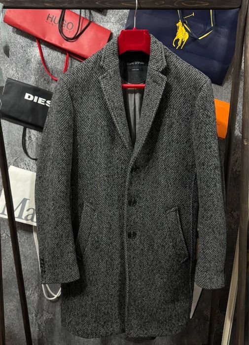 Homme Marc O’Polo Manteau Gris Laine 36