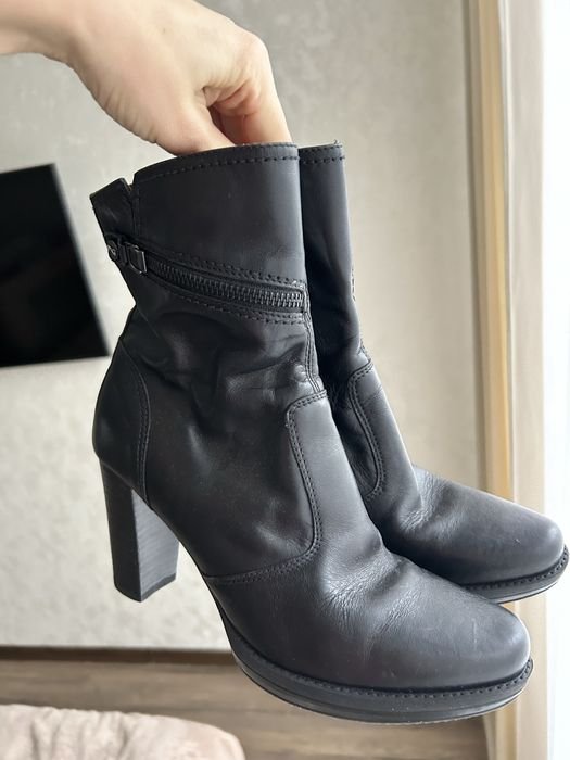 Men Nero Giardini Boots Black Leather 38