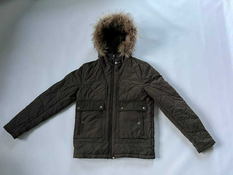 Herren Pretty Green Winterjacke Khaki 36