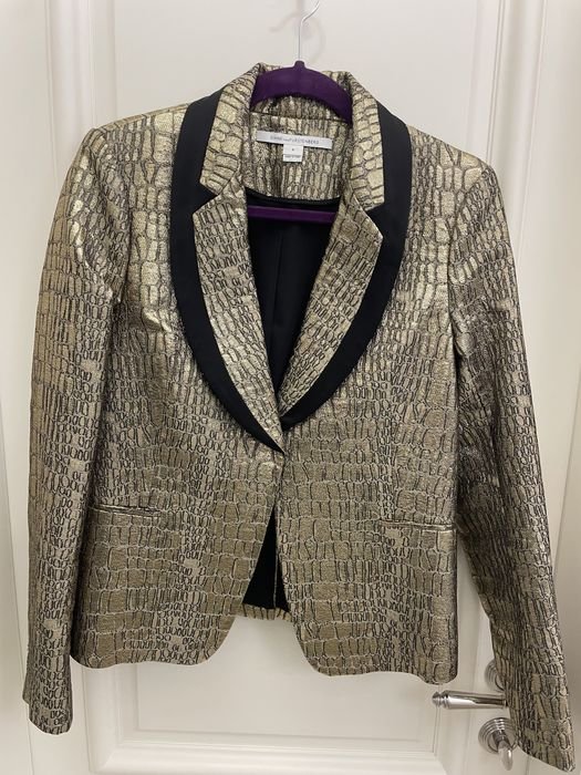 Women Diane von Furstenberg Blazer Gold 36