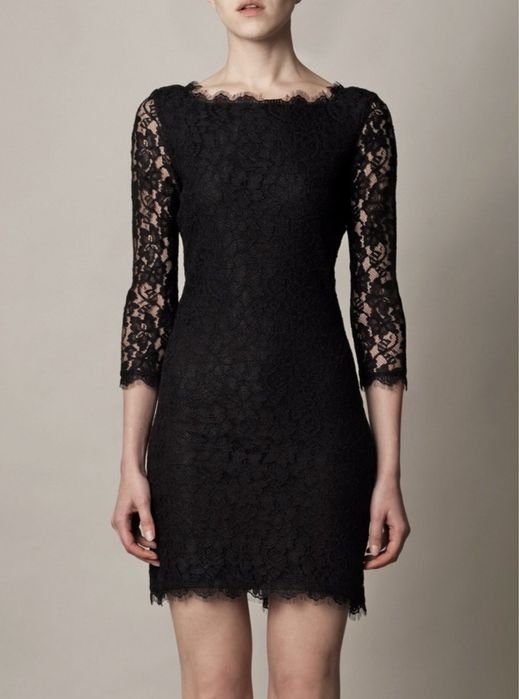 Женский Diane von Furstenberg Платье Чёрный 36