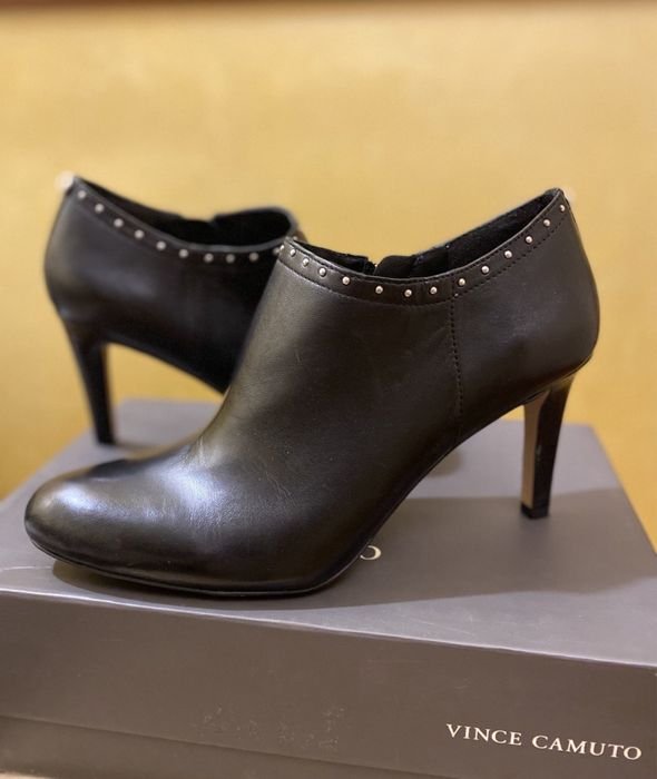 Femme Vince Camuto Talons Noir Cuir 39