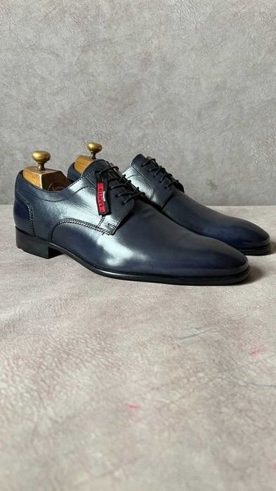 Herren Lloyd Absätze Marineblau Leder 41.5