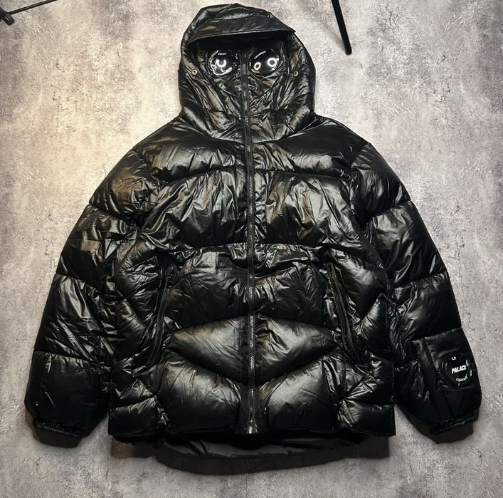 Мужской Cp.company x Palace Пуховик Чёрный 38
