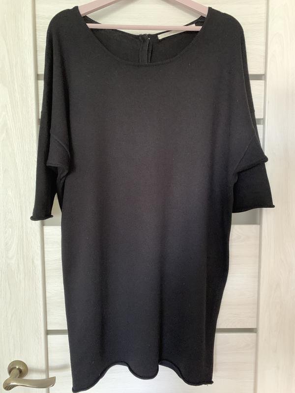 Damen Custommade Kleid Schwarz Angora 38 / M / 46