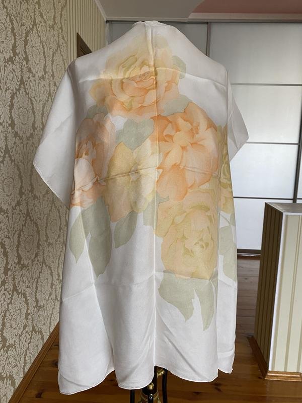 Donna Christian Dior Sciarpa Bianca Sete