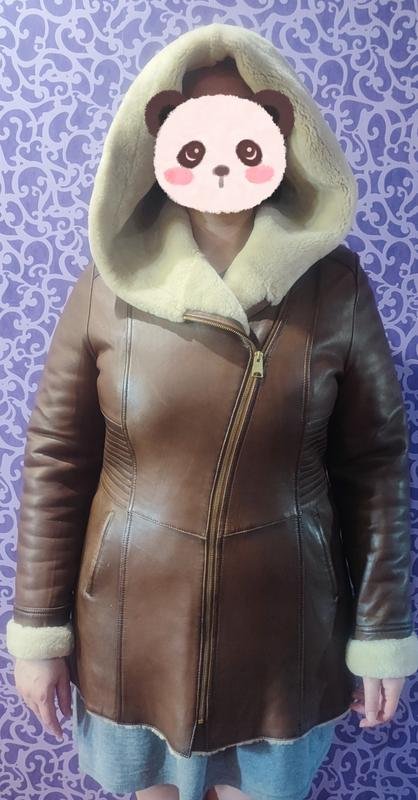 Женский Gio Ricci Пальто Коричневый Кожа 42 / XL /