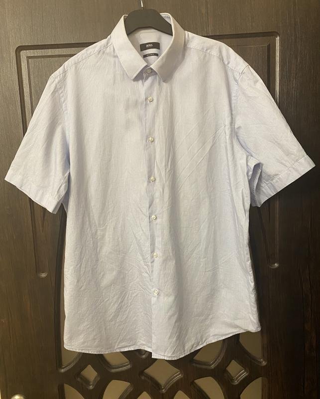 Мужской BOSS Orange Сорочка Белая Хлопок 40 /L /