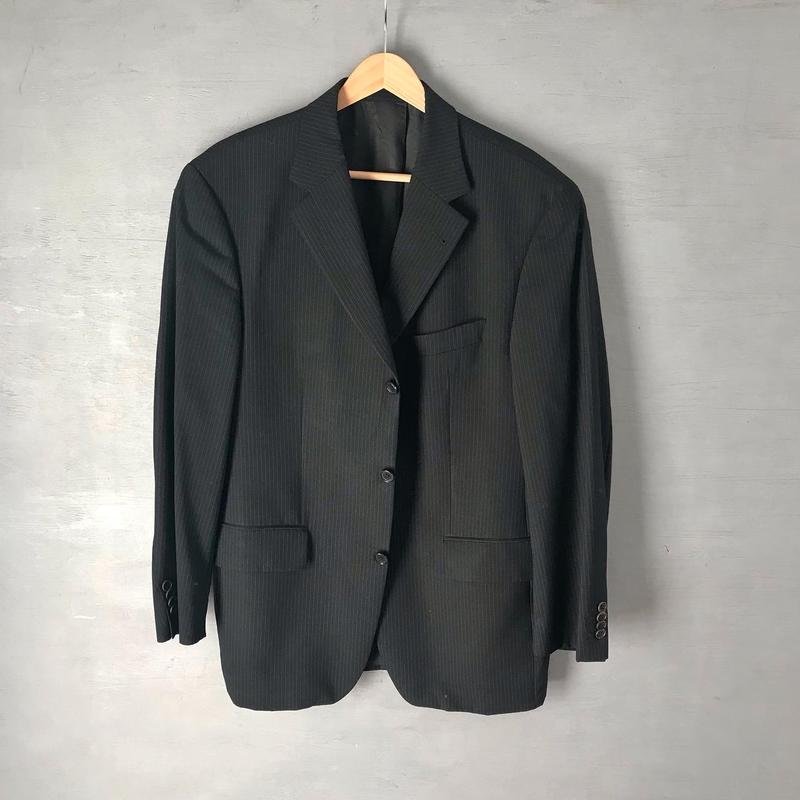 Мужской Atelier Torino Костюм Чёрный Шерсть 42 /