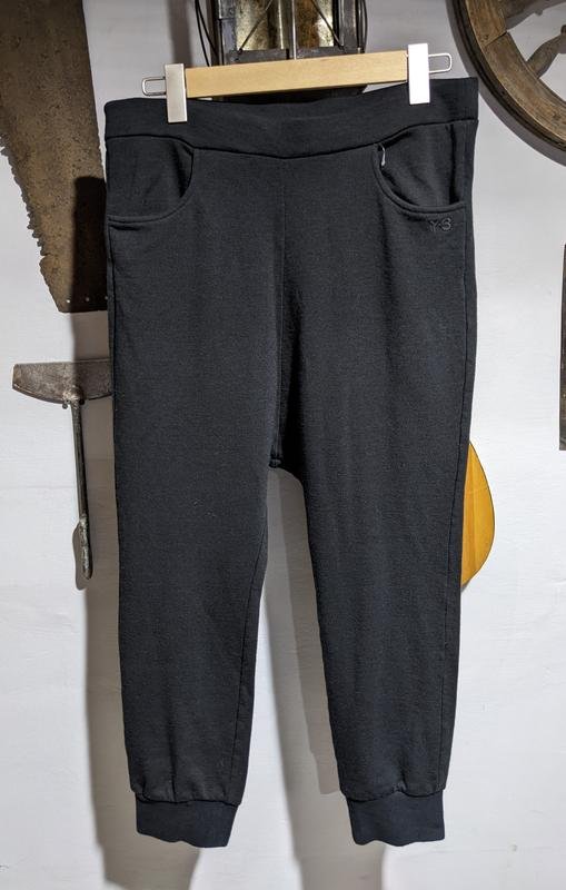 Мужской Yohji Yamamoto Брюки Чёрный Атлас 32