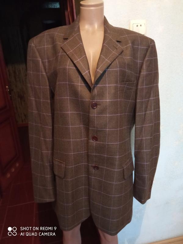 Мужской Balmain Пиджак Сиреневый Шерсть 42 / XL /