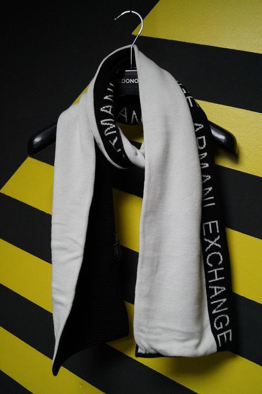 Мужской Armani Exchange Шарф Чёрный Один размер