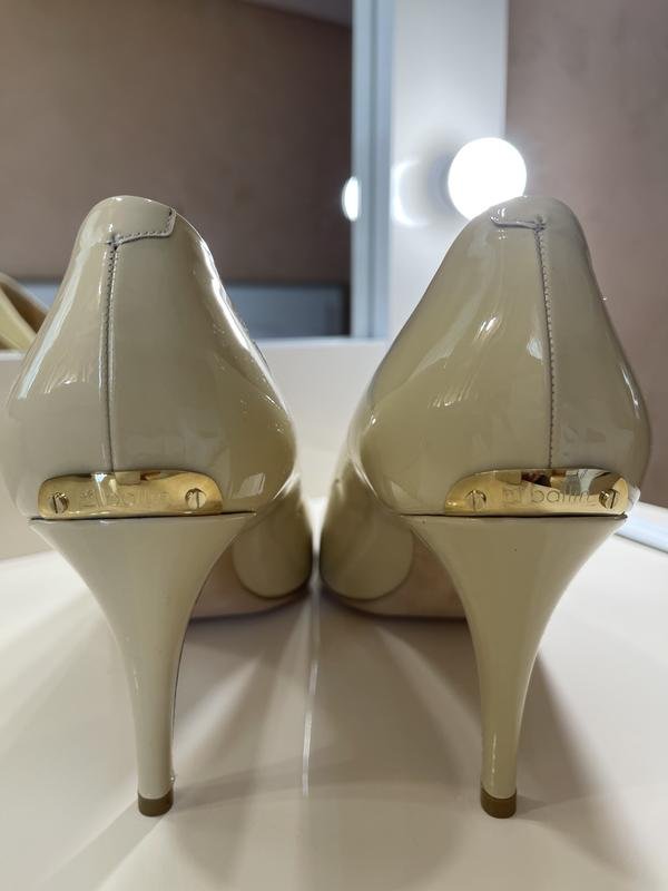 Damen Ballin High Heels Beige Lackleder 41