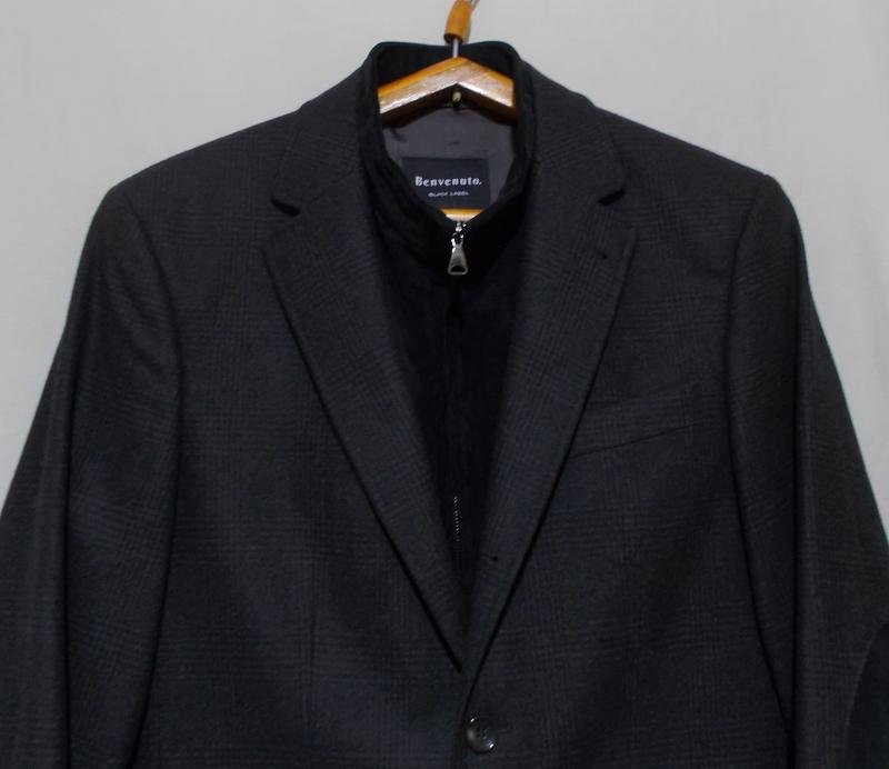Men Benvenuto Blazer Brown Polyester 40/L/48