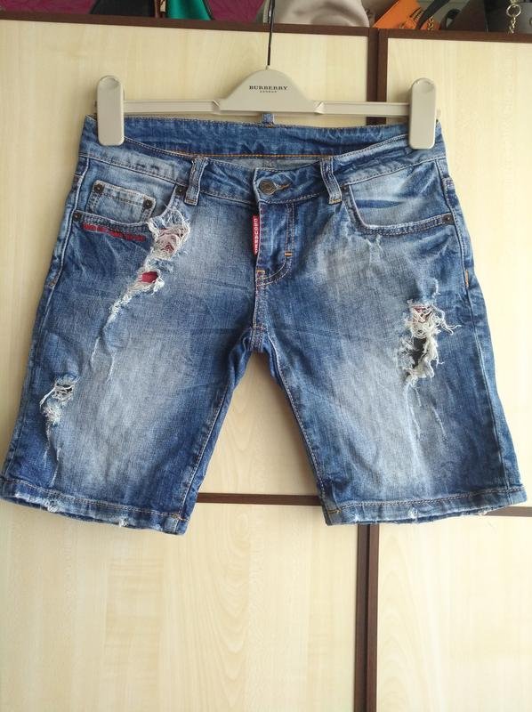 Мужские Dsquared² Шорты Тёмно-синий 28 / XS / 42