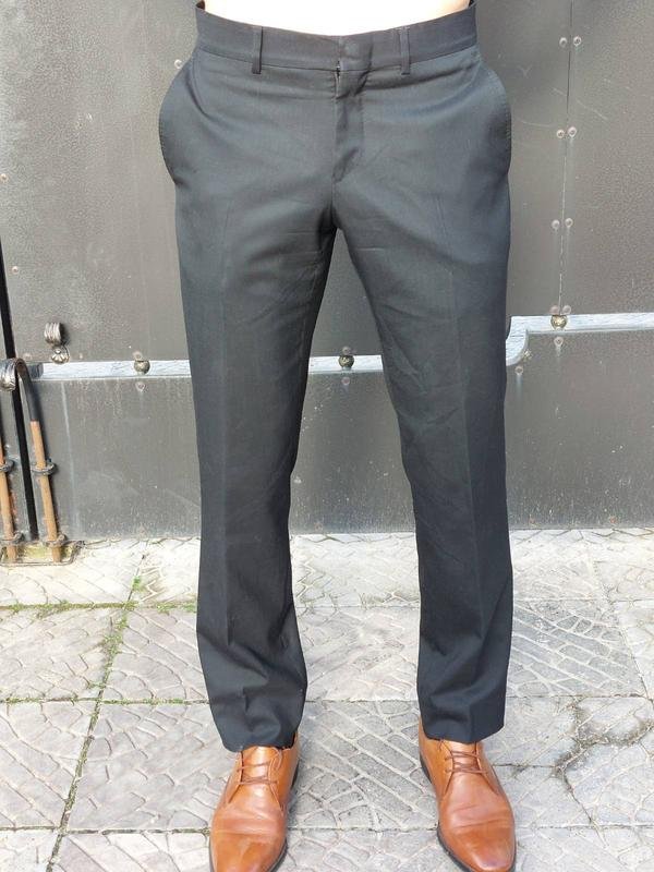 Herren Gucci Hose Grau Wolle 31 / M / 44